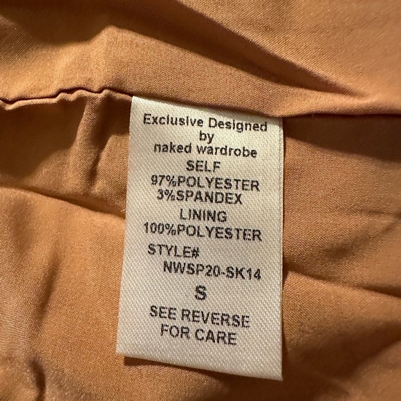 Naked‎ Wardrobe The Statement
Champagne (goldish) color Dress size Small NWT - Picture 5 of 6